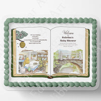 Pooh Bear Cake Topper | Baby Shower | Vintage Story Book | Classic Pooh