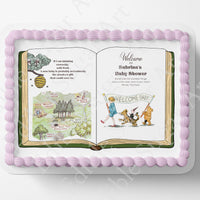 Pooh Bear Cake Topper | Baby Shower | Vintage Story Book | Classic Pooh