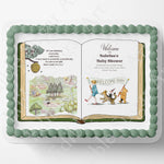 Pooh Bear Cake Topper | Baby Shower | Vintage Story Book | Classic Pooh