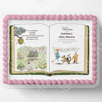 Pooh Bear Cake Topper | Baby Shower | Vintage Story Book | Classic Pooh