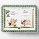Classic Pooh Bear Cake Topper | Baby Shower | Cake Topper | Edible Image | Storybook | Photo on Cake