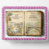 Pooh Bear | Baby Shower | Cake Topper | Edible Image | Vintage Storybook | Photo on Cake