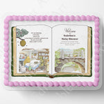 Pooh Bear Cake Topper | Baby Shower | Vintage Story Book | Classic Pooh