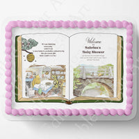 Pooh Bear Cake Topper | Baby Shower | Vintage Story Book | Classic Pooh