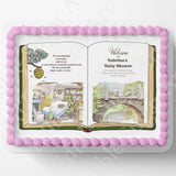 Pooh Bear Cake Topper | Baby Shower | Vintage Story Book | Classic Pooh