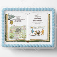 Pooh Bear Cake Topper | Baby Shower | Vintage Story Book | Classic Pooh
