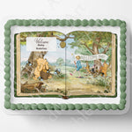 Pooh Bear Cake Topper | Baby Shower | Vintage Story Book | Classic Pooh