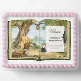 Pooh Bear Cake Topper | Baby Shower | Vintage Story Book | Classic Pooh