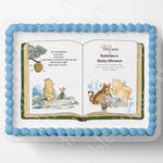 Pooh Bear Cake Topper | Baby Shower Cake Topper | Edible Image | Storybook | Photo on Cake