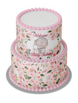 Elephant Baby Shower Cake Topper, Elephant cake Decorations, Cake Wrap, Sheet Cake Topper